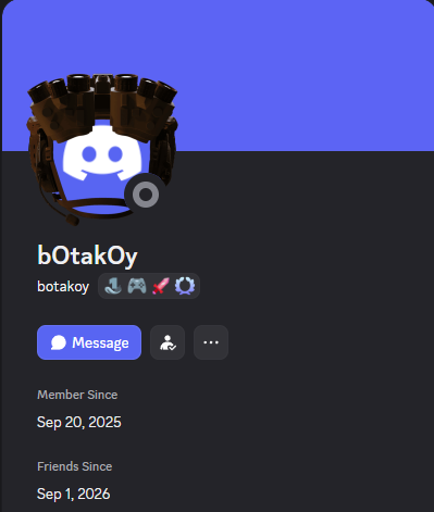 bOtakOy Discord Profile Card